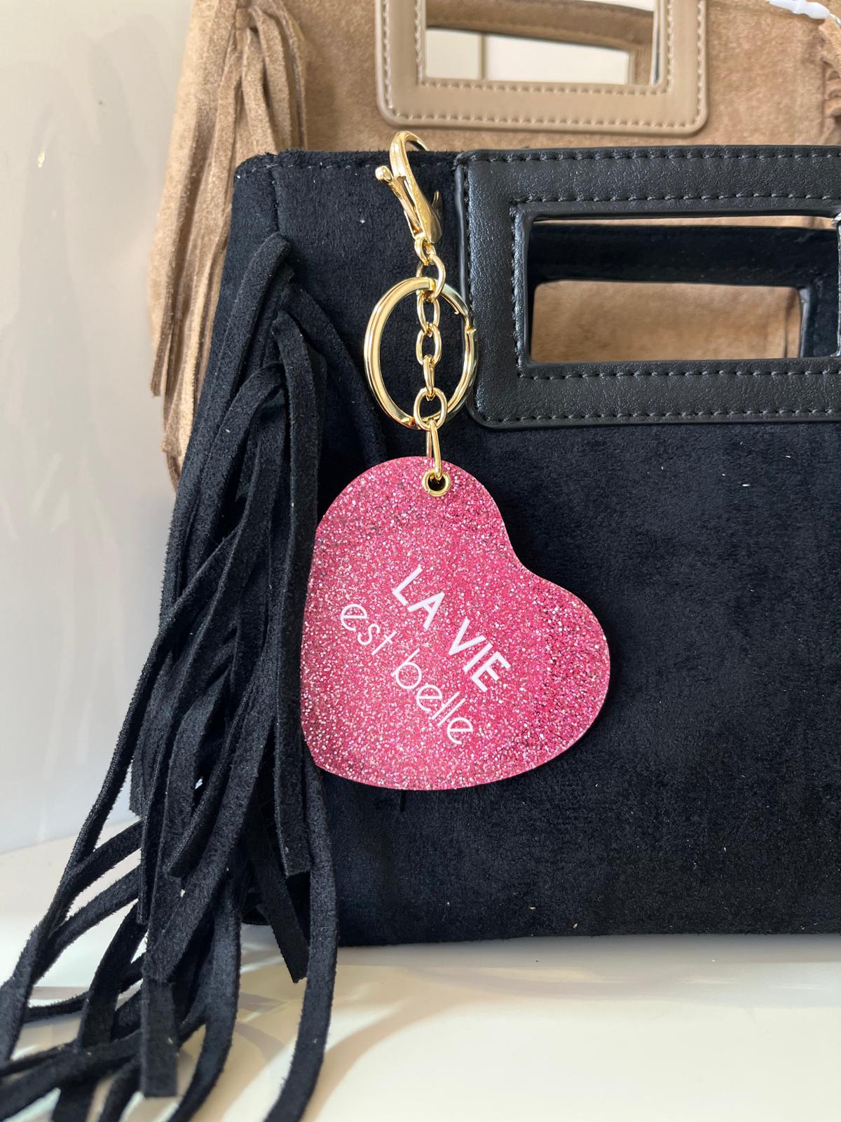 Miroir de sac "la vie est belle"