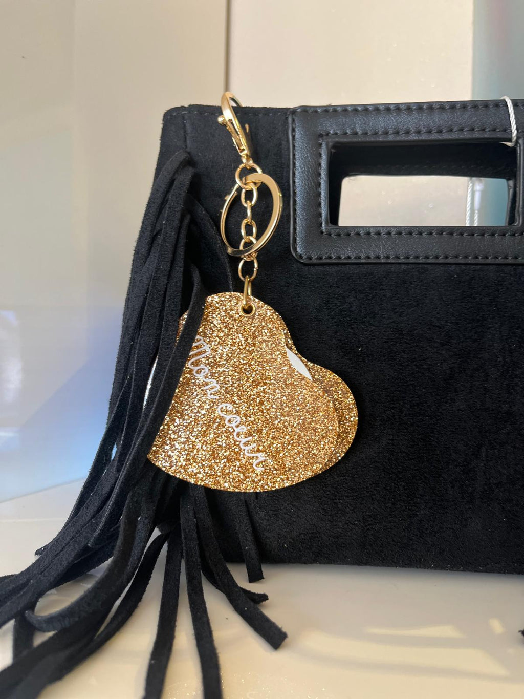 Miroir de sac "mon coeur"