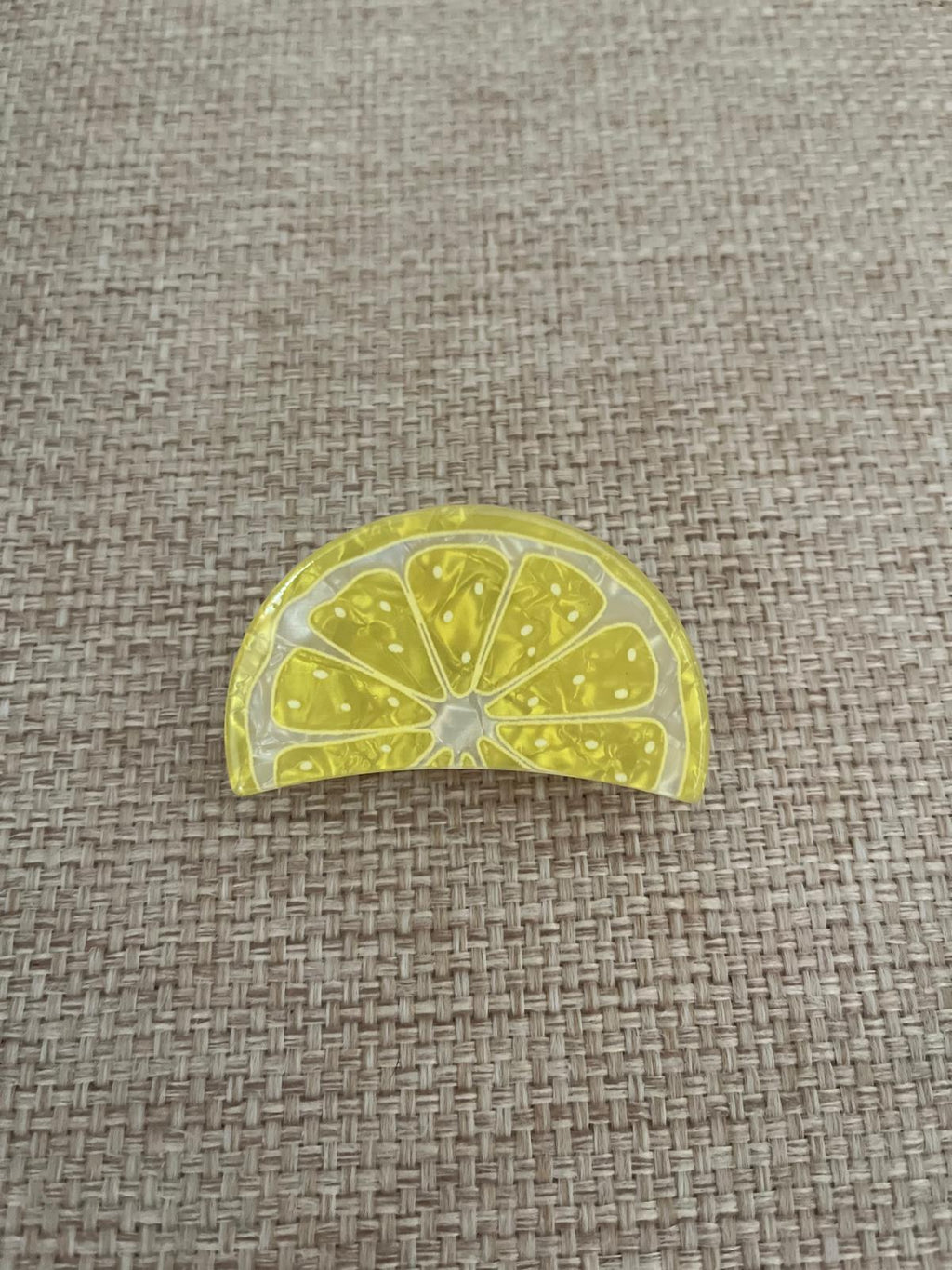 Pince à cheveux citron