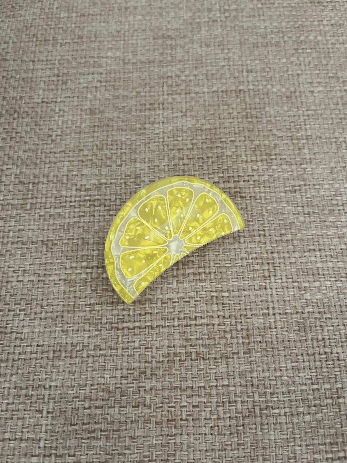Pince à cheveux citron
