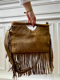 Sac à franges camel