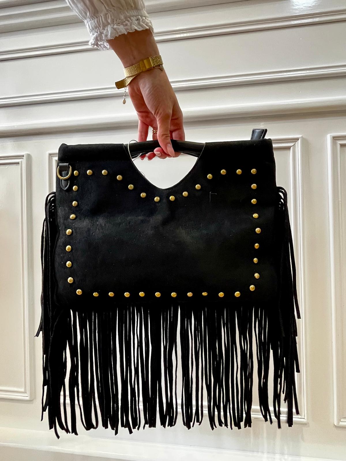 Sac à franges noir