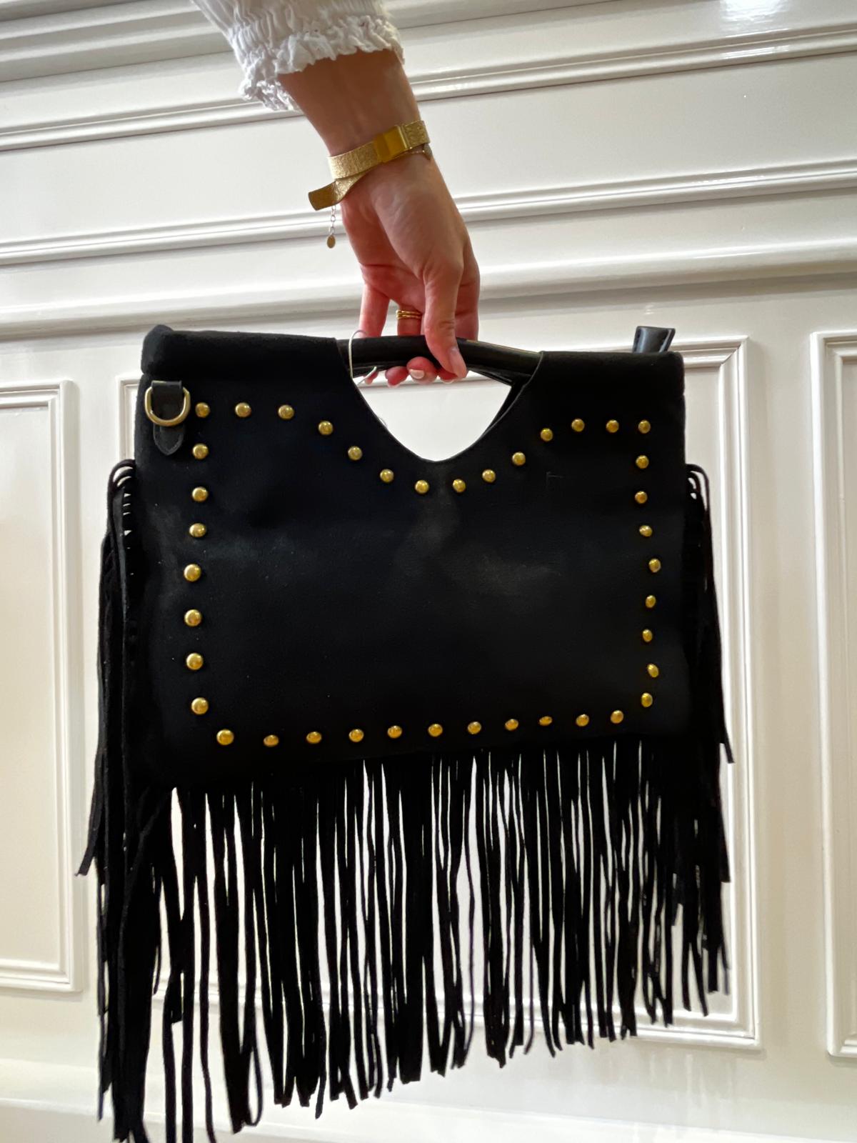 Sac à franges noir