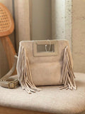 Petit sac franges beige