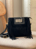 Petit sac à franges noir