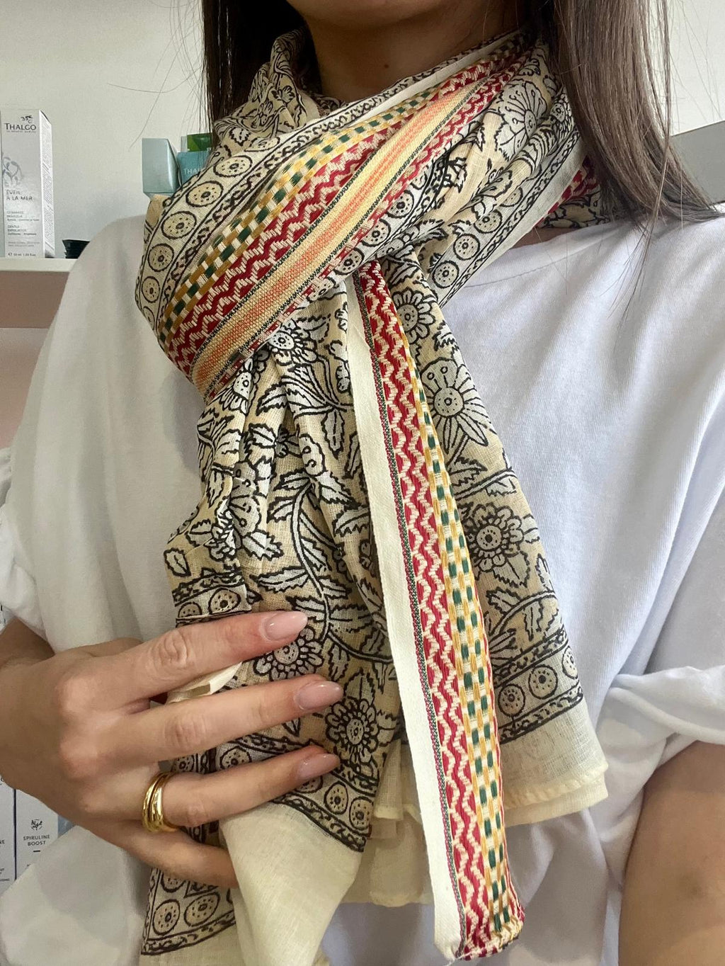 Foulard beige