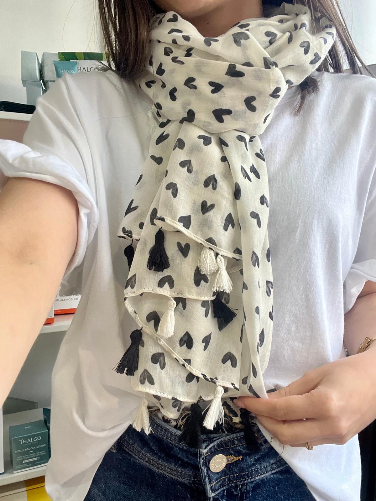 Foulard coeurs