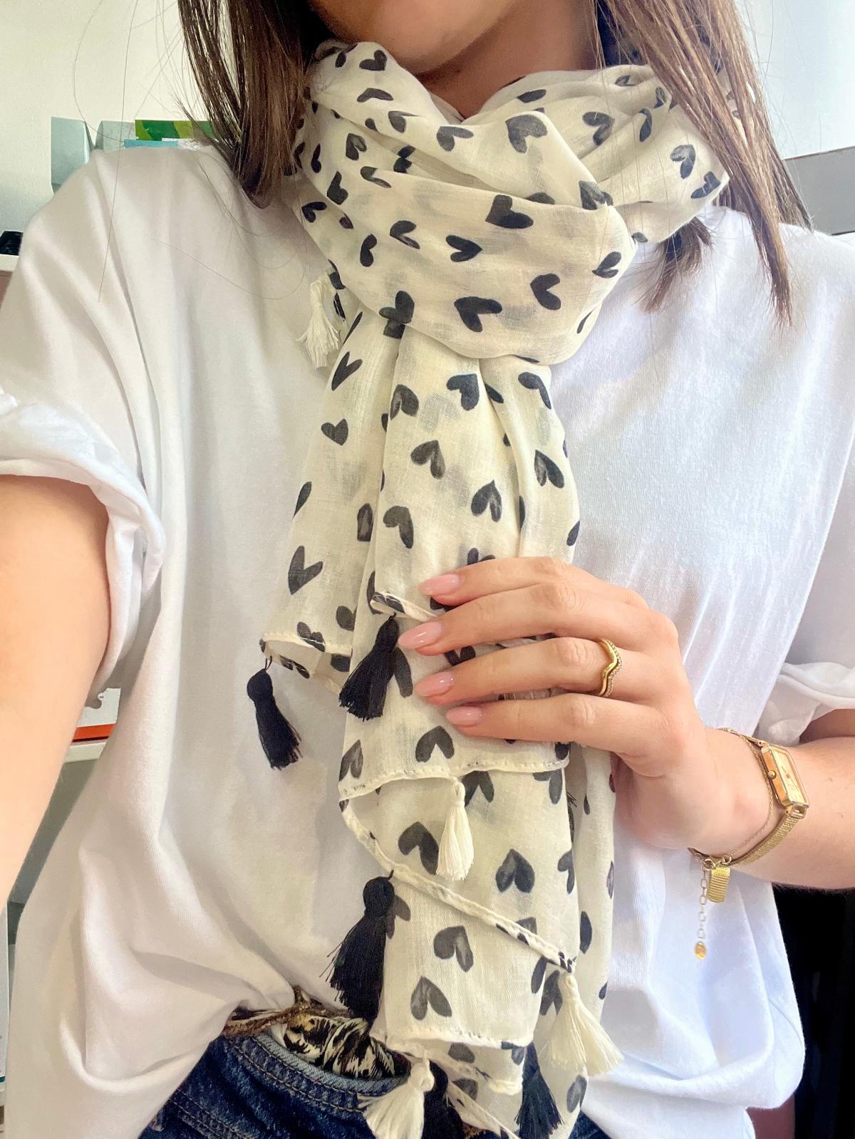 Foulard coeurs