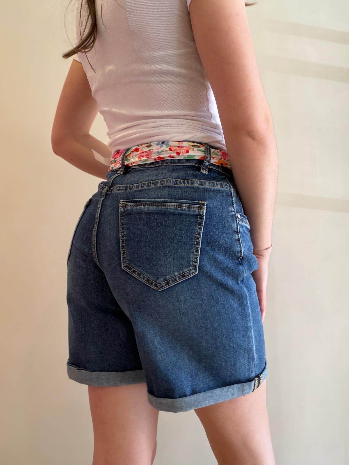 Short bleu jean