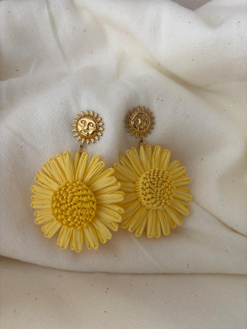 Boucles d'oreilles tournesols
