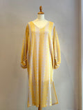 Robe jaune crochet