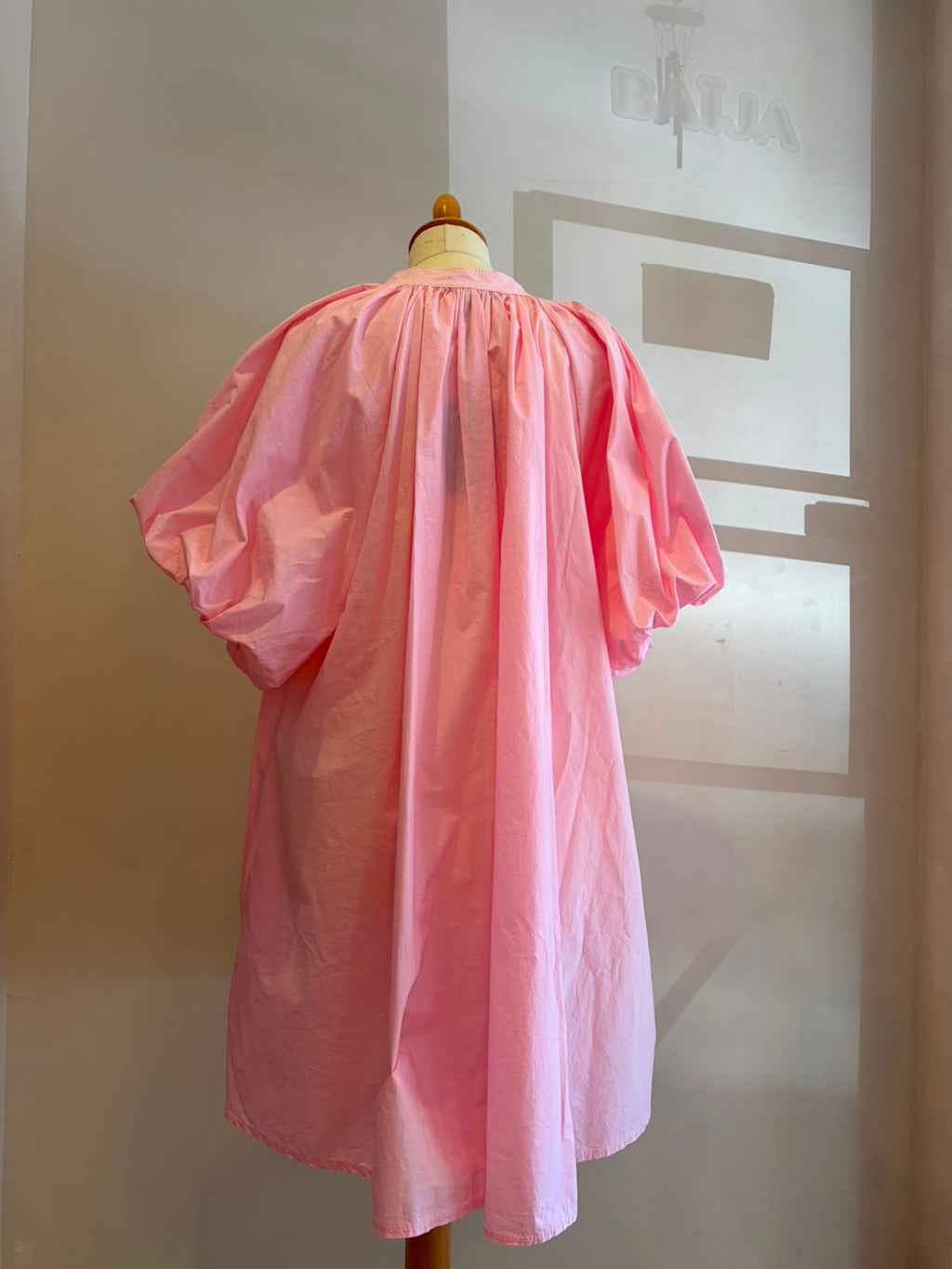 Robe rose manches ballon