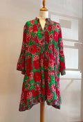 Robe patineuse à fleures