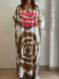 Robe longue camel