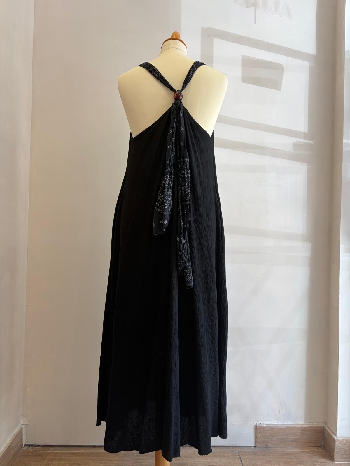 Robe bandana noire