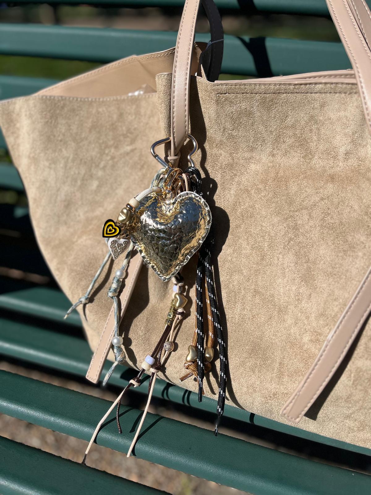 Grigri de sac cœur doré
