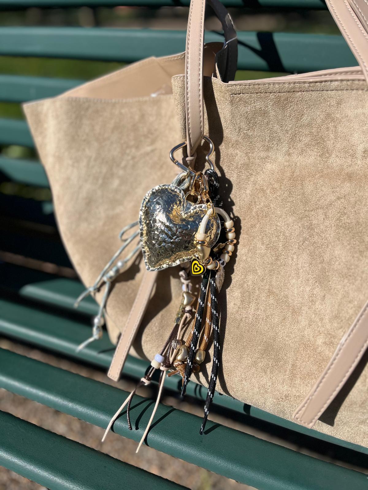 Grigri de sac cœur doré