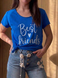 T-shirt "Best Friends" Bleu