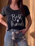 T-shirt "Best Friends" Noir