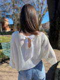 Top à nœud blanc